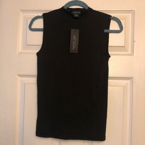 Rachel Zoe mock neck sleeveless tee